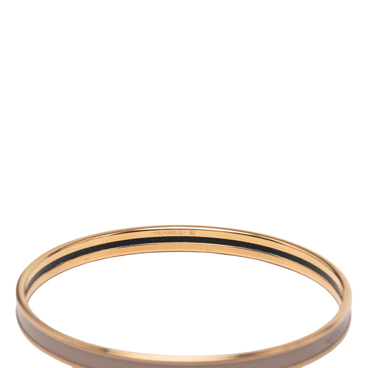 Hermès Extra Narrow Émail Uni Bangle 62