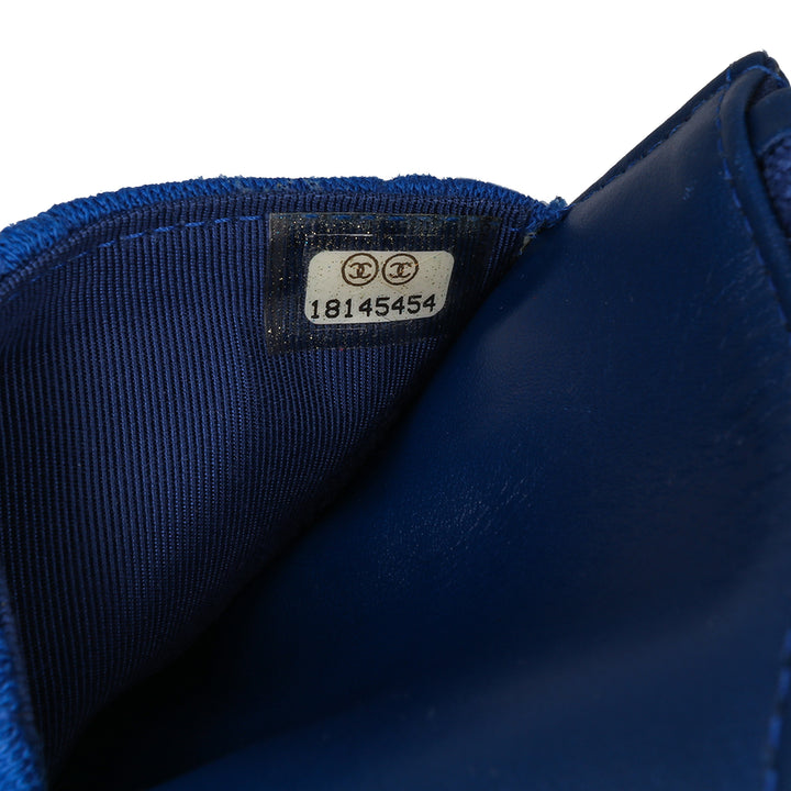 Reissue 2.55 Quilted Jersey Wallet On Chain Blue - Gaby Paris