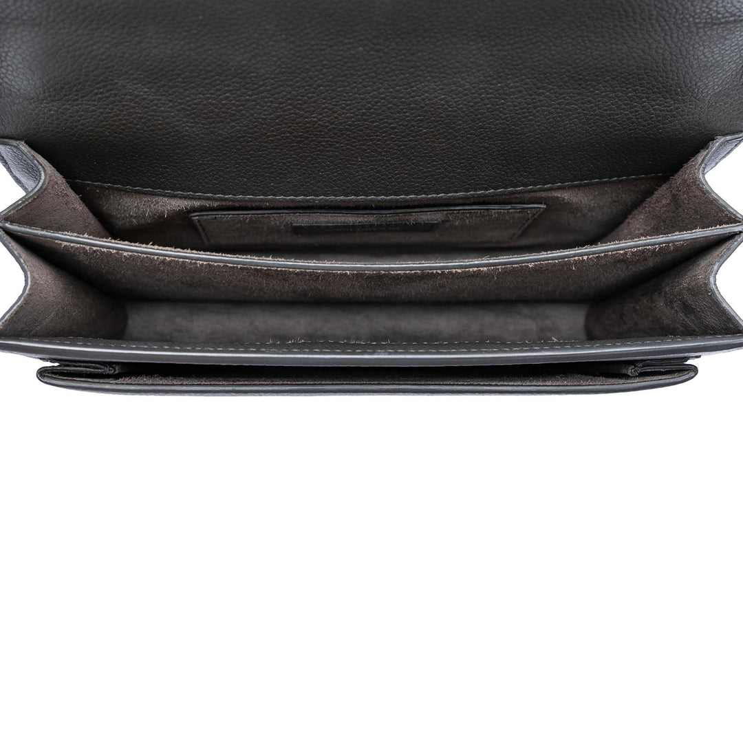 Saint Laurent Medium Cuir de veau grainé Monogram Sunset Sac porté croisé