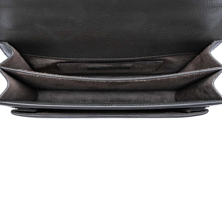 Saint Laurent Medium Cuir de veau grainé Monogram Sunset Sac porté croisé