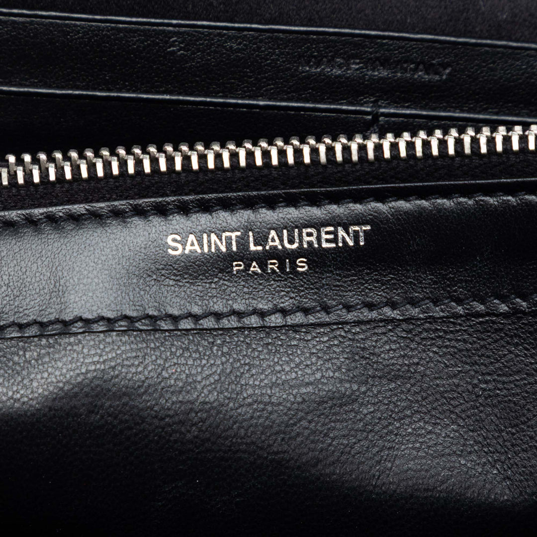Saint Laurent Sequins Monogram Kate Wallet on Chain