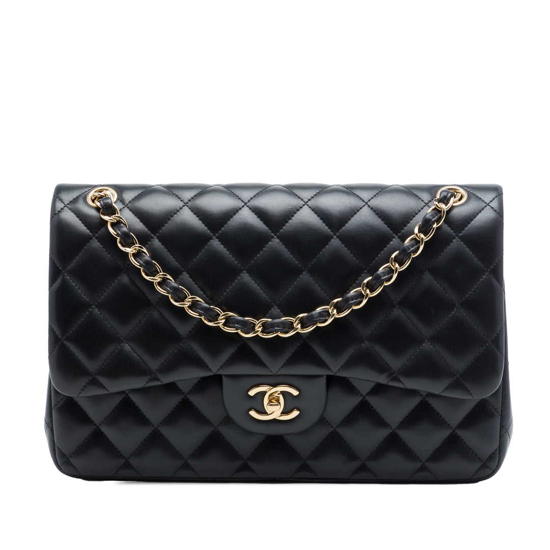 Chanel Jumbo Classic Cuir d’agneau Double rabat