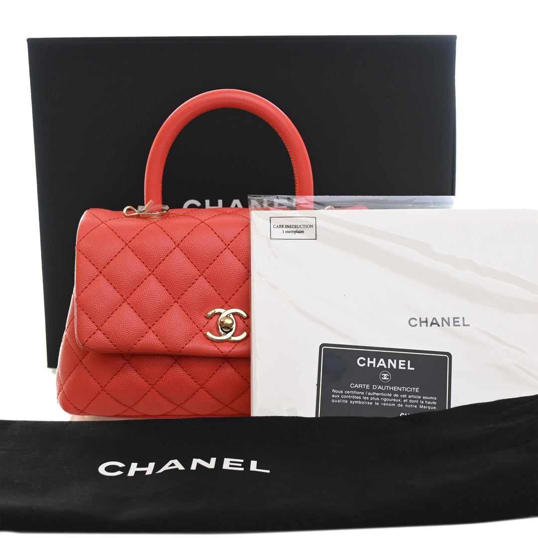 Chanel Coco sac à Mini Cuir caviar