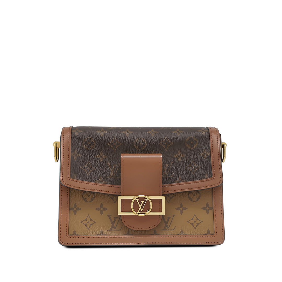 Louis Vuitton Dauphine MM Monogram Reverse Marron – vue principale – GABY PARIS