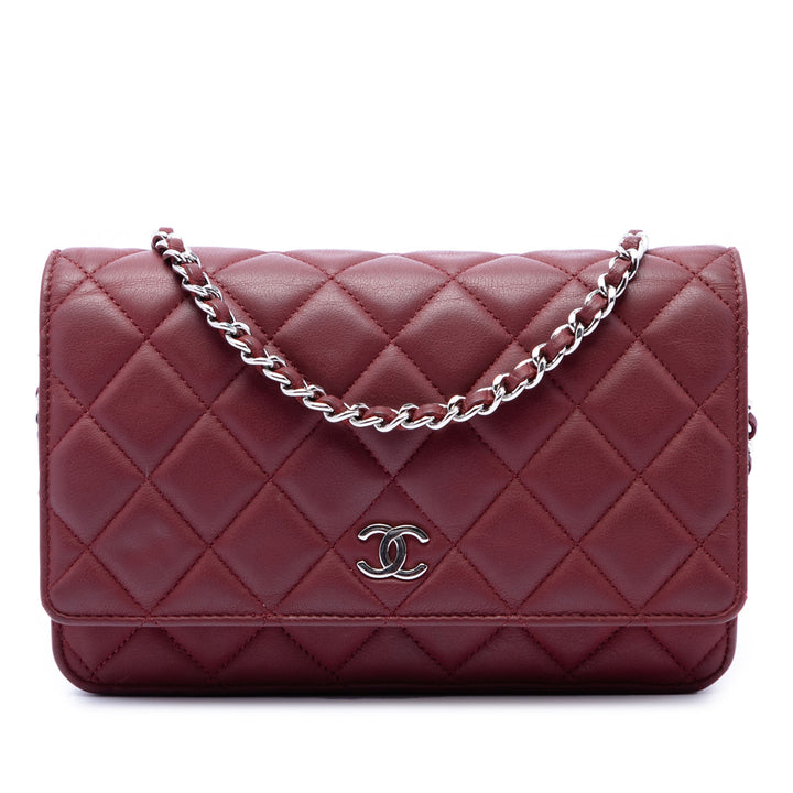 Chanel CC Matelassé Cuir d’agneau Wallet on Chain