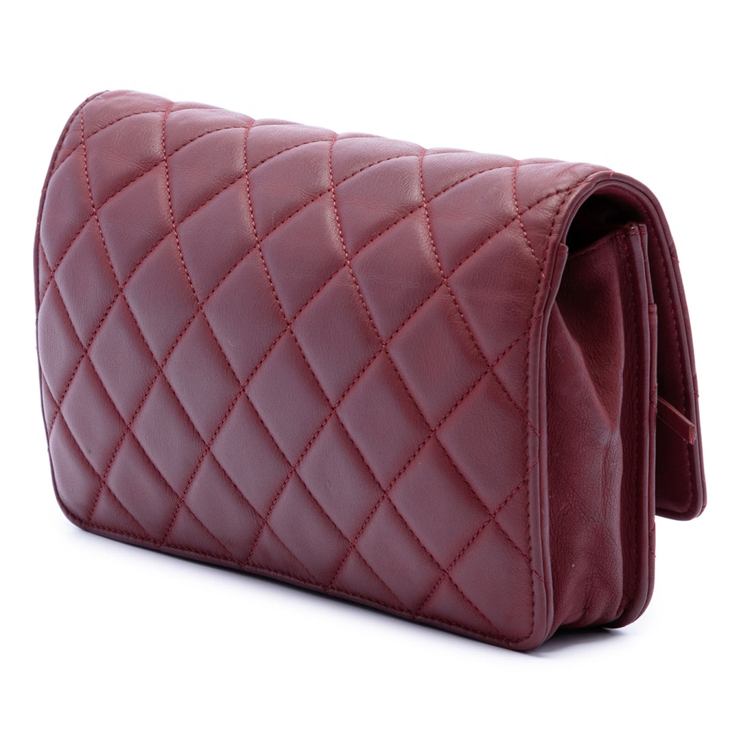 Chanel CC Matelassé Cuir d’agneau Wallet on Chain