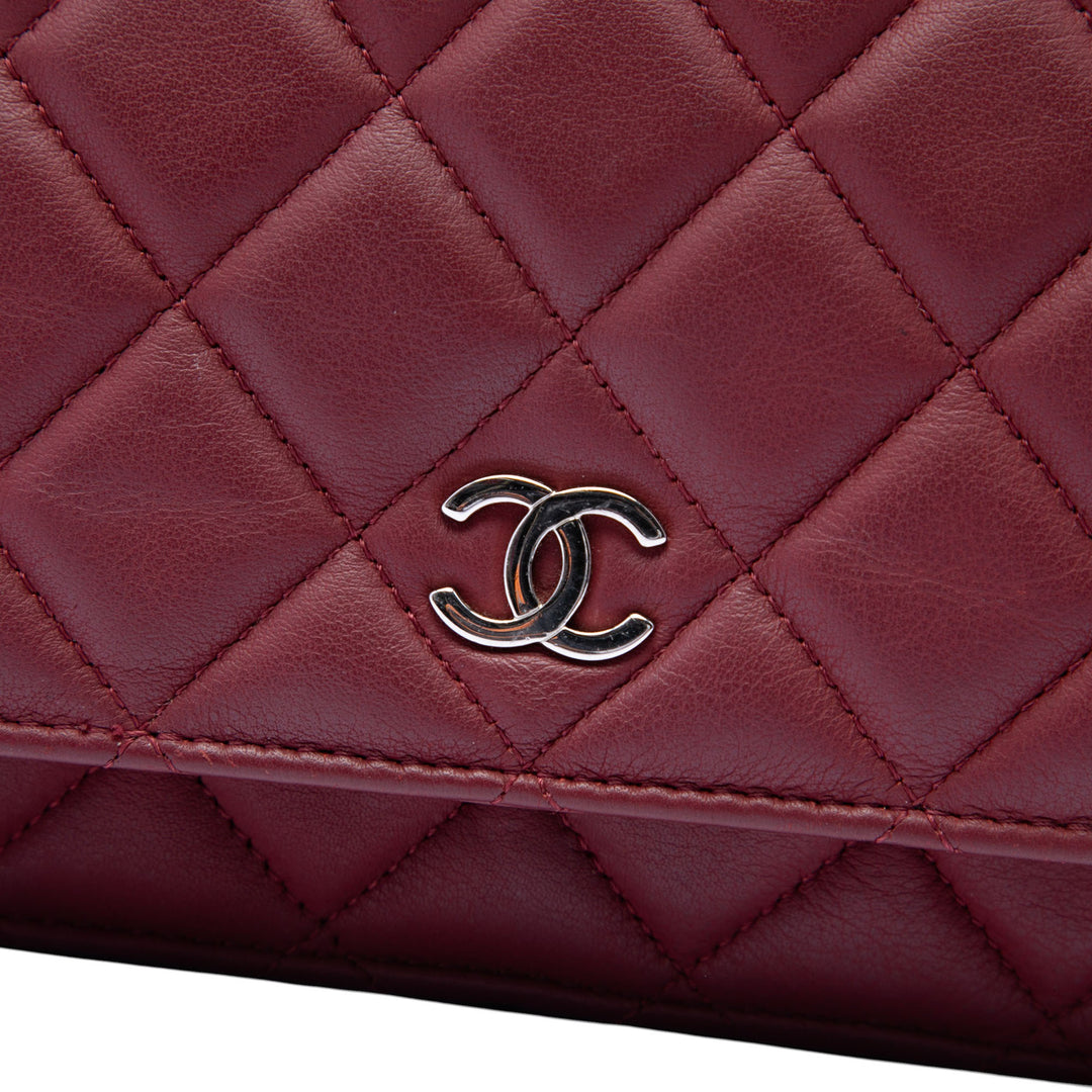 Chanel CC Matelassé Cuir d’agneau Wallet on Chain