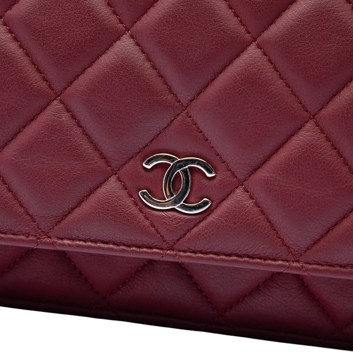 Chanel CC Matelassé Cuir d’agneau Wallet on Chain