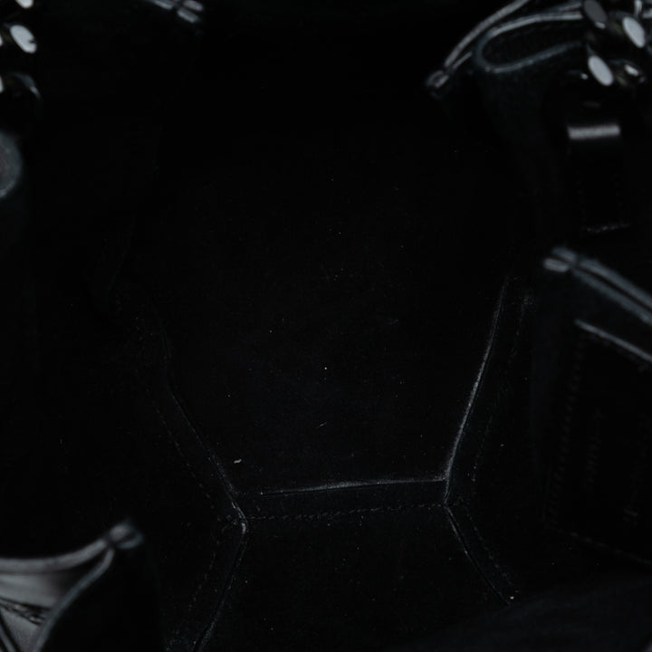 Saint Laurent Mini Cuir Embroidered Star Tassel Bucket Bag Noir – GABY PARIS Authentique