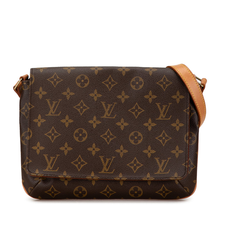 Monogram Musette Tango Short Strap Brown - Gaby Paris