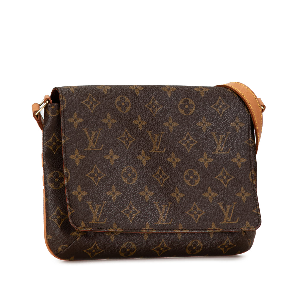 Monogram Musette Tango Short Strap Brown - Gaby Paris