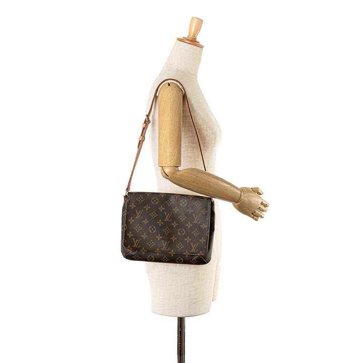 Monogram Musette Tango Short Strap Brown - Gaby Paris