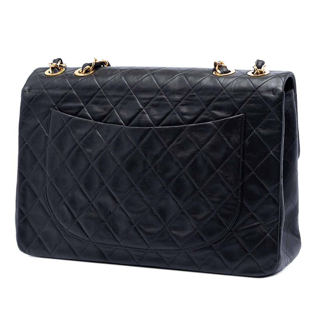 Chanel Maxi XL Classic Cuir d’agneau Simple rabat