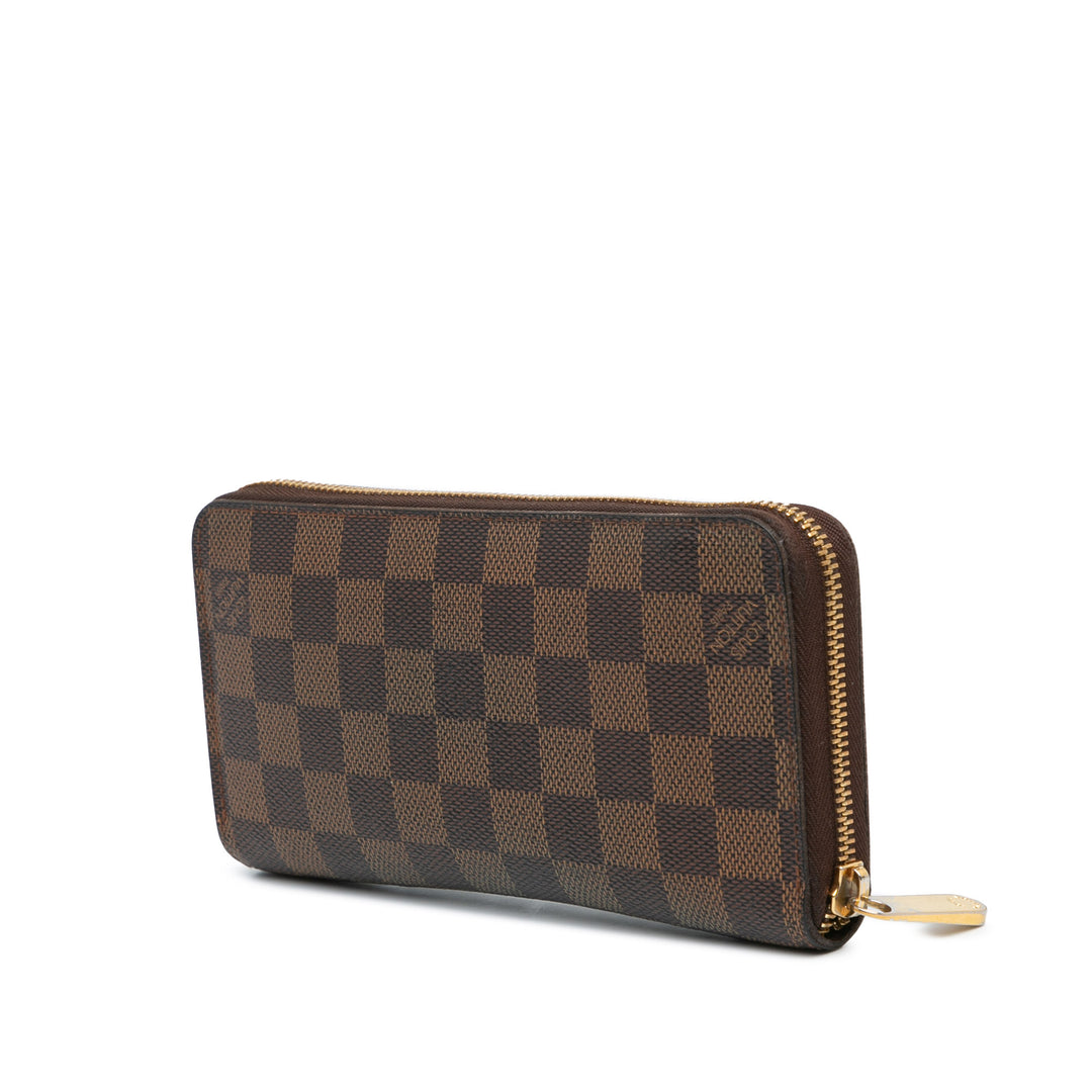 Damier Ebene Zippy Wallet Brown - Gaby Paris