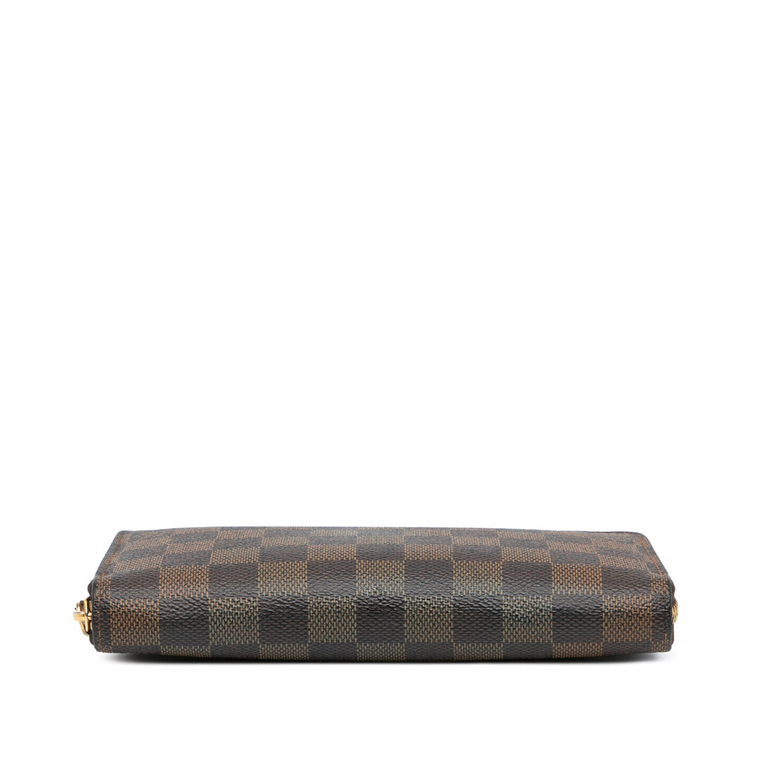 Damier Ebene Zippy Wallet Brown - Gaby Paris