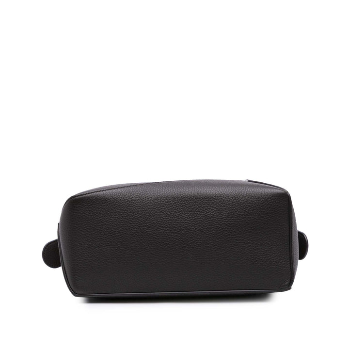 Small Calfskin Puzzle Edge Satchel Gray - Gaby Paris