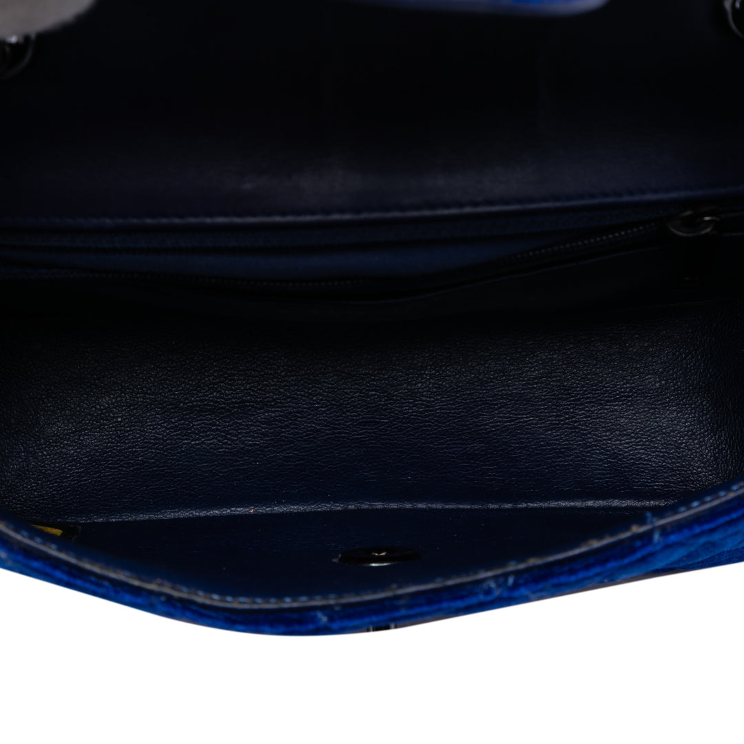 Chanel Mini Rectangular Classic Velours Simple rabat