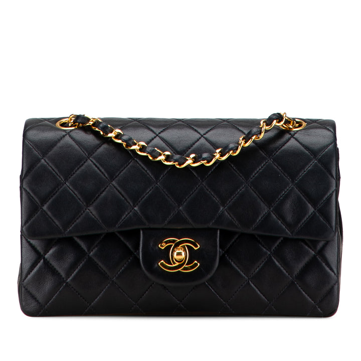 Chanel Small Classic Cuir d’agneau Double rabat Noir – GABY PARIS Authentique