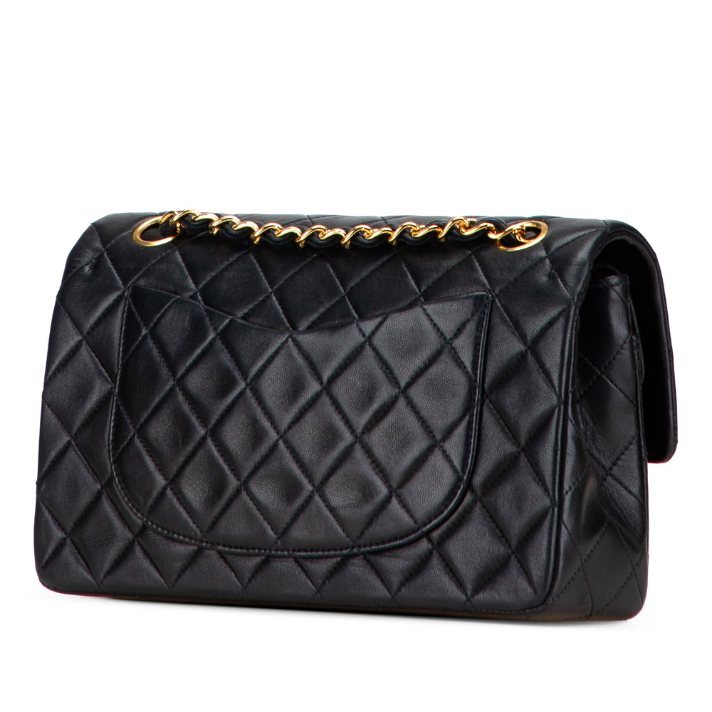 Chanel Small Classic Cuir d’agneau Double rabat Noir – GABY PARIS Authentique
