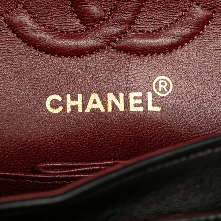 Chanel Small Classic Cuir d’agneau Double rabat Noir – GABY PARIS Authentique