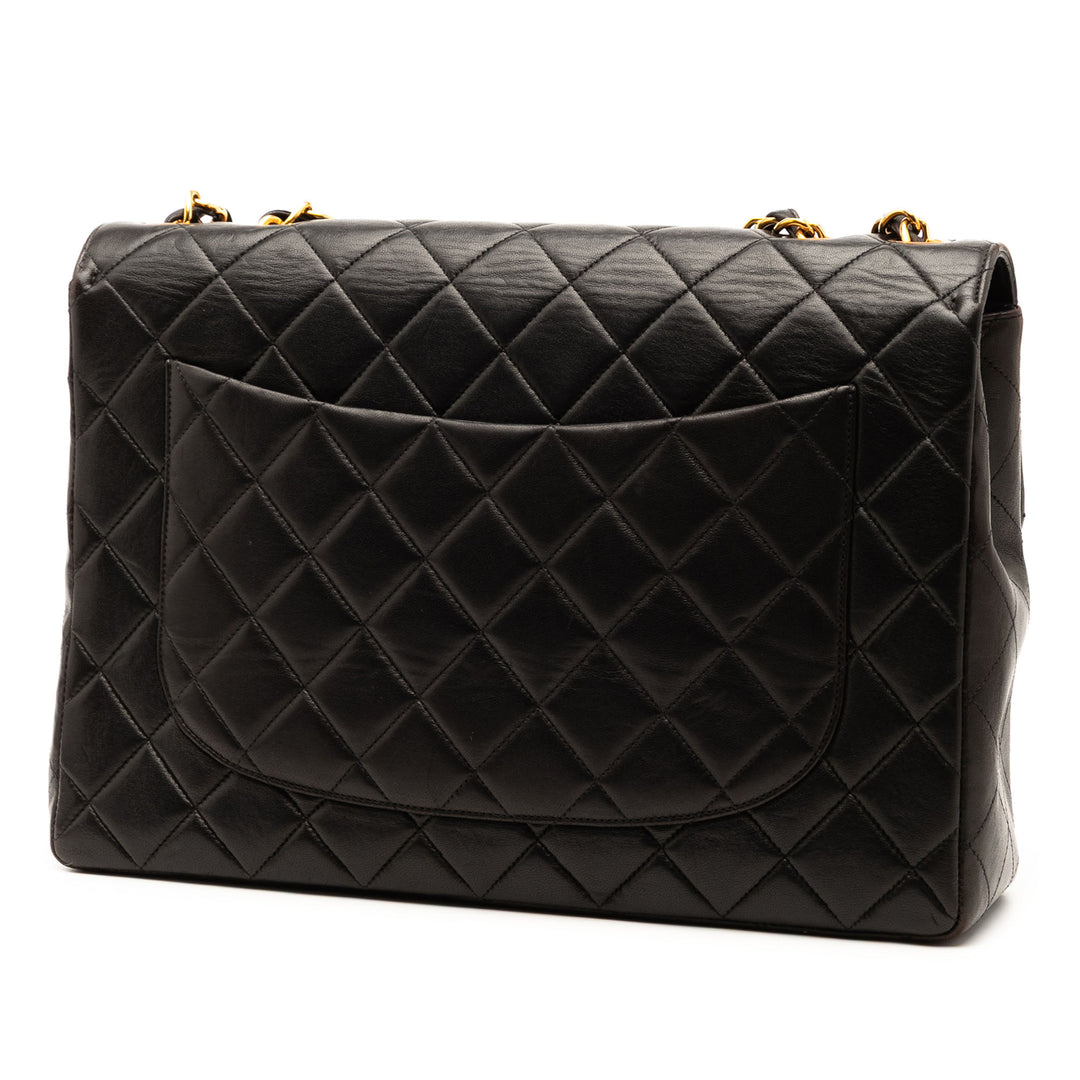 Chanel Jumbo Classic Cuir d’agneau Simple rabat