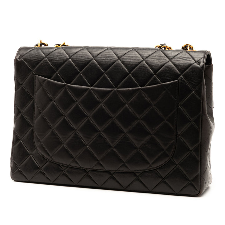 Chanel Jumbo Classic Cuir d’agneau Simple rabat