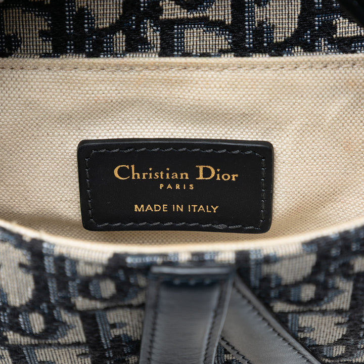 Dior Micro Oblique Toile Saddle Sac