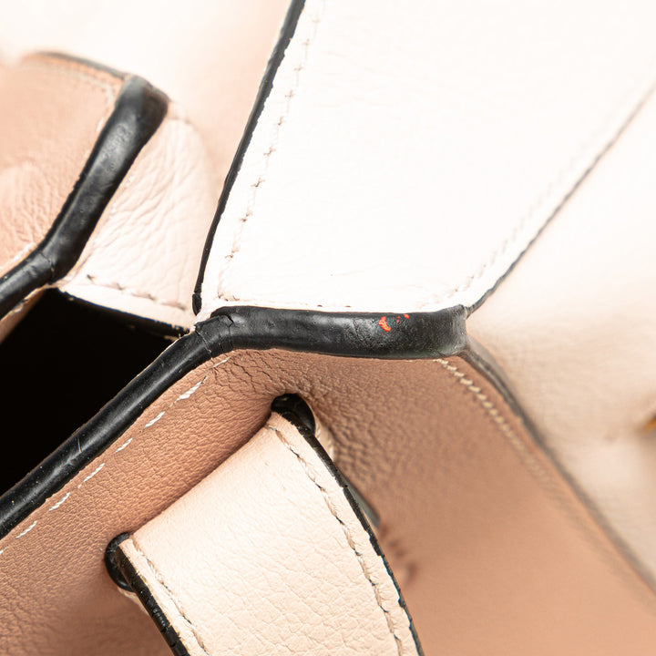 Small Leather Hammock Bag Pink - Gaby Paris