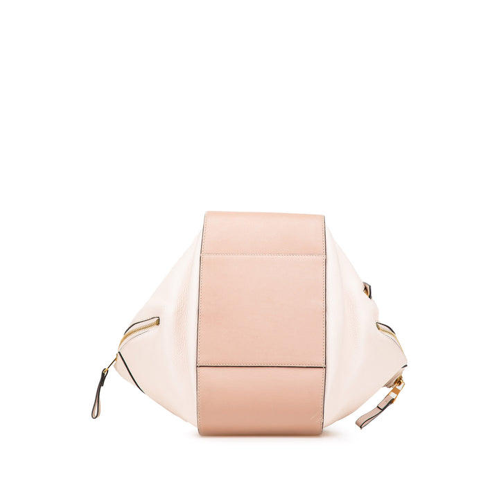 Small Leather Hammock Bag Pink - Gaby Paris