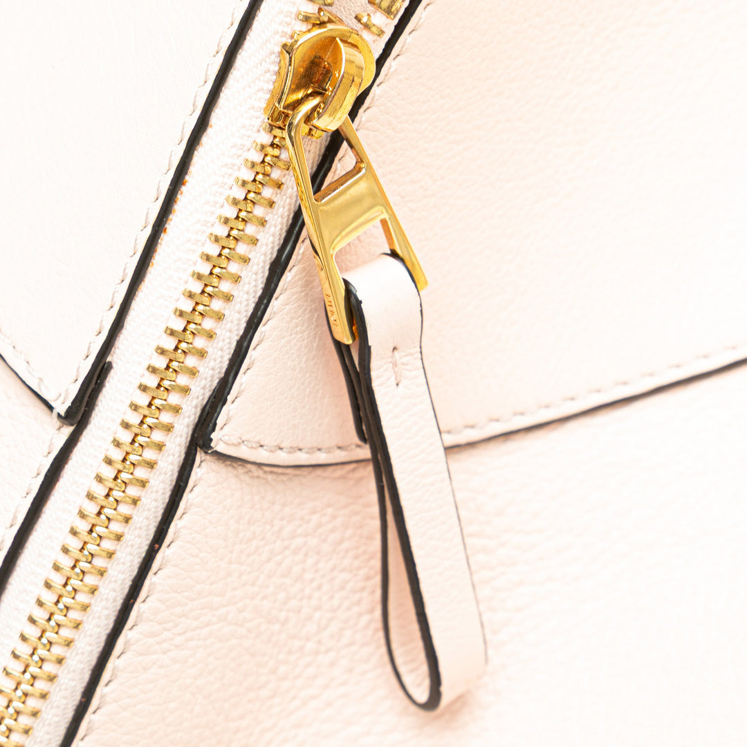 Small Leather Hammock Bag Pink - Gaby Paris