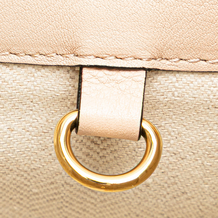 Small Leather Hammock Bag Pink - Gaby Paris