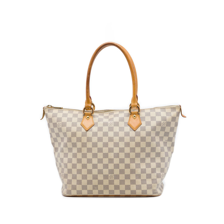Saleya MM Damier Azur Blanc