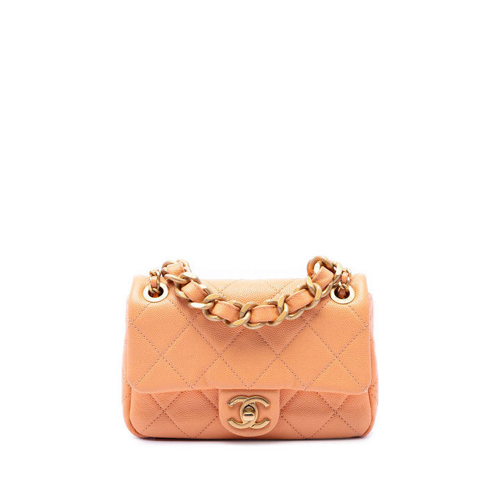 Chanel Mini CC Matelassé Caviar Simple rabat