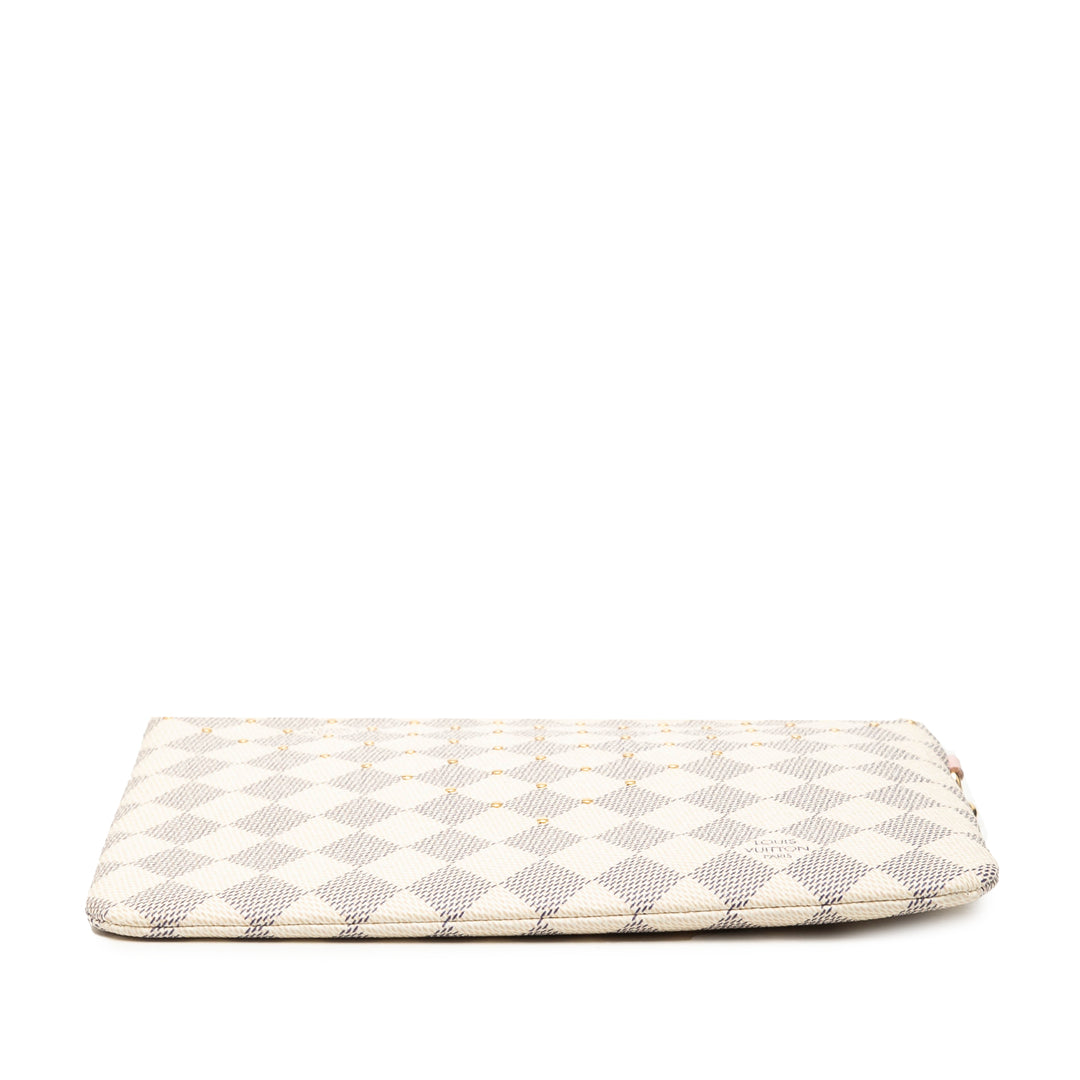 City Pochette Damier Azur Blanc