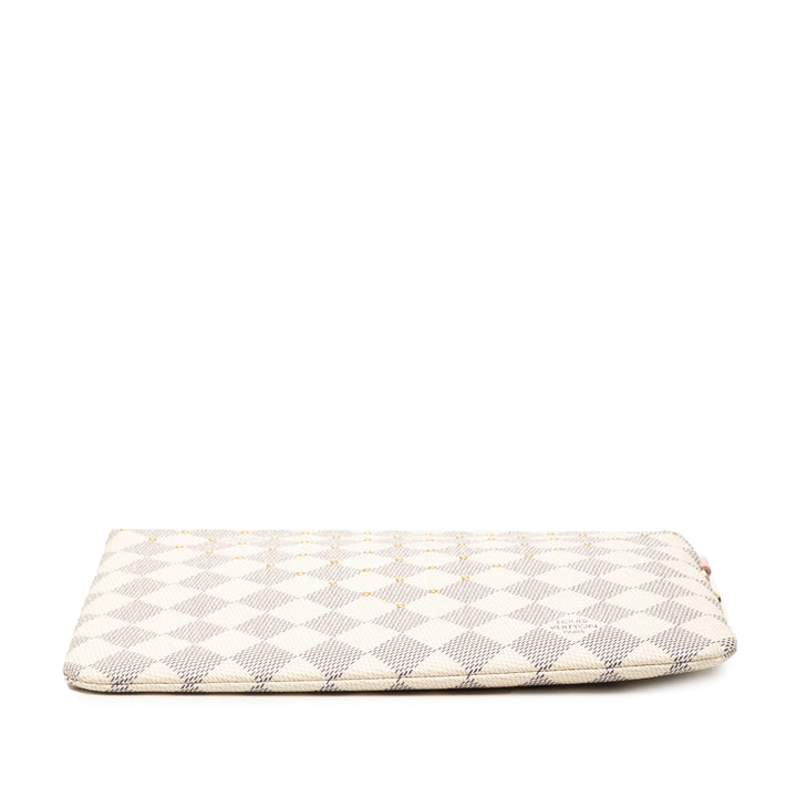 City Pochette Damier Azur Blanc