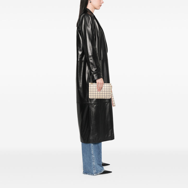 City Pochette Damier Azur Blanc