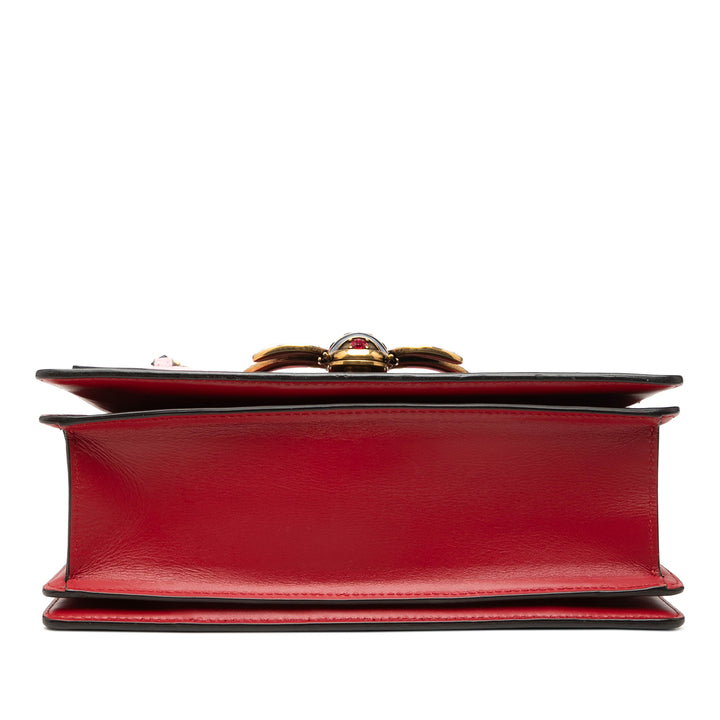 Gucci Small Tricolor Cuir de veau Queen Margaret sac à anse supérieure