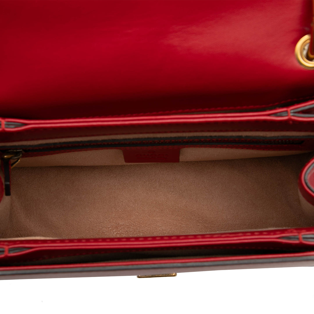 Gucci Small Tricolor Cuir de veau Queen Margaret sac à anse supérieure