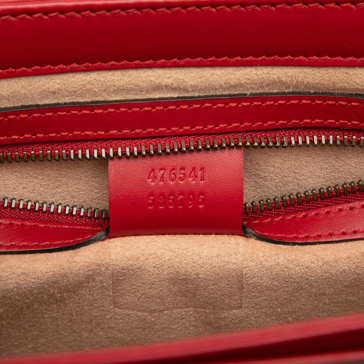 Gucci Small Tricolor Cuir de veau Queen Margaret sac à anse supérieure