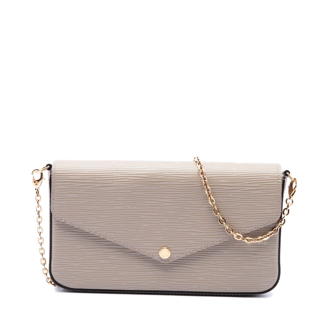 Louis Vuitton Pochette Felicie Épi Beige – vue principale – GABY PARIS