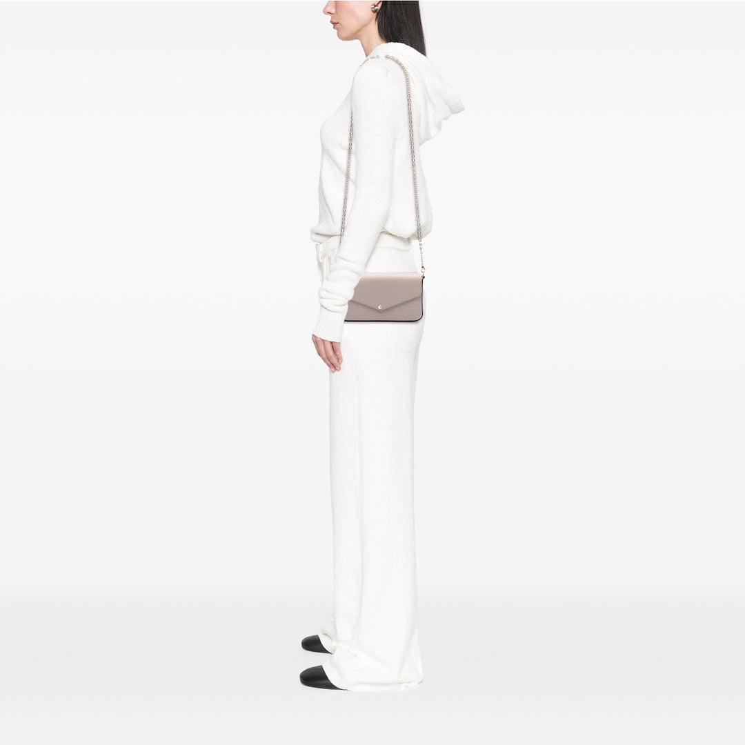 Louis Vuitton Pochette Felicie Épi Beige – vue 6 – GABY PARIS