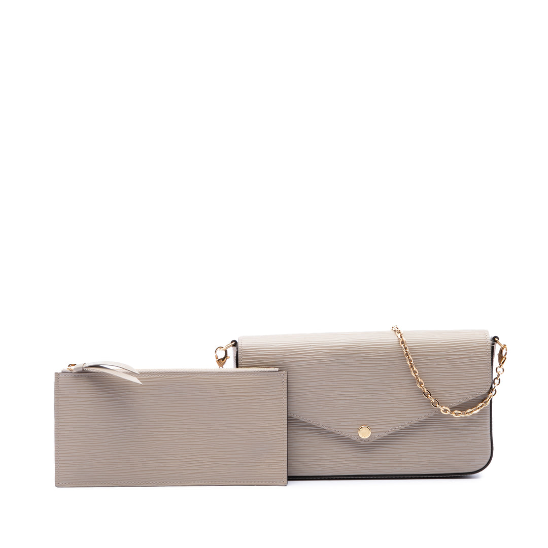 Louis Vuitton Pochette Felicie Épi Beige – vue 7 – GABY PARIS