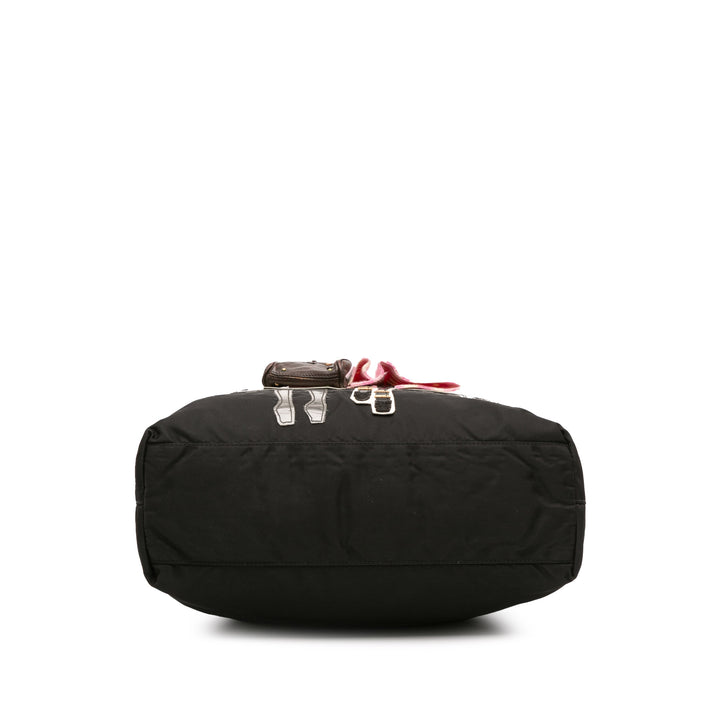 Tessuto Robot Satchel Black - Gaby Paris