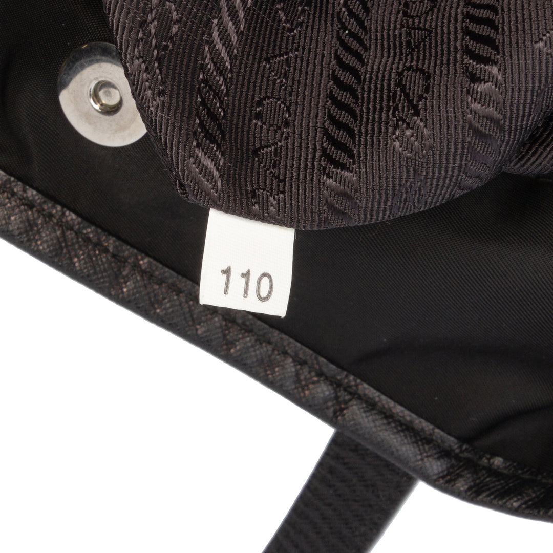Tessuto Robot Satchel Black - Gaby Paris