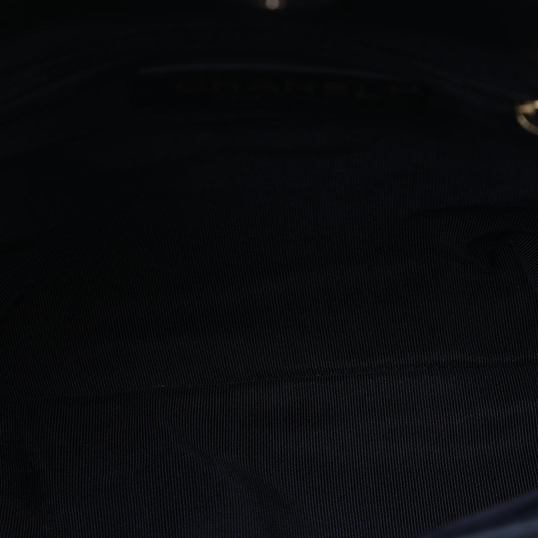 Chaîne Sac structuré Cuir d'agneau Noir