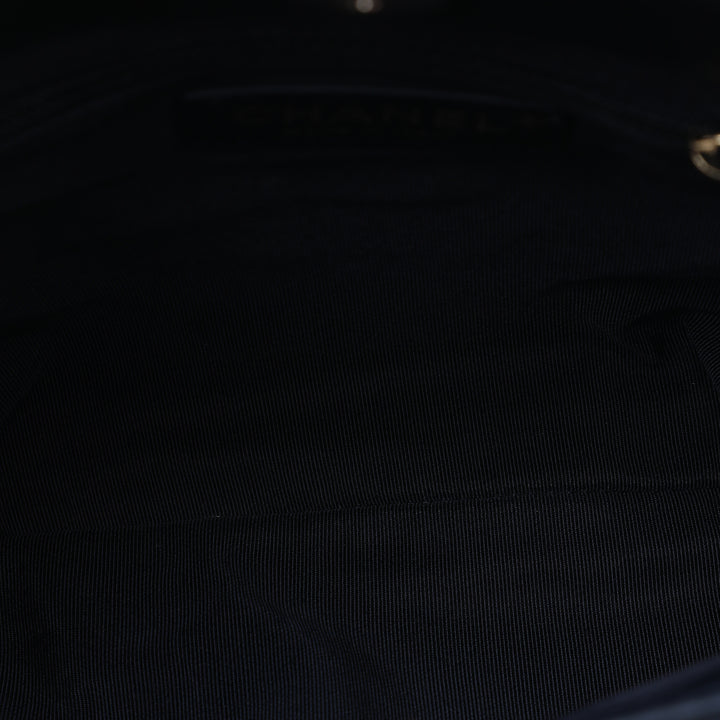 Chaîne Sac structuré Cuir d'agneau Noir