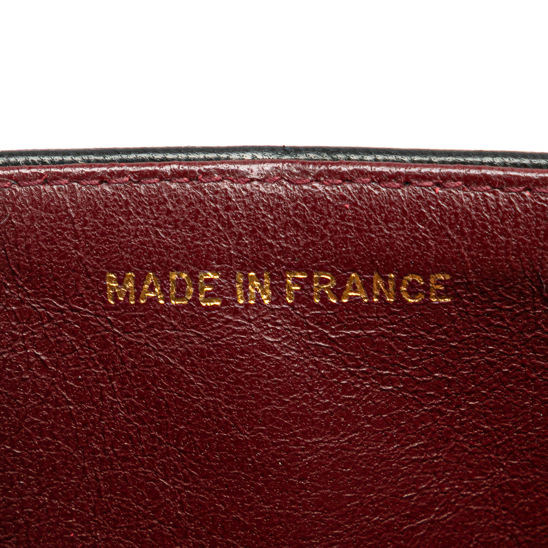 Small Classic Lambskin Double Flap Black - Gaby Paris