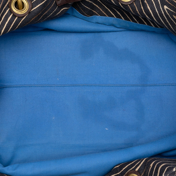 Bottega Veneta Printed Toile Cabat Cabas