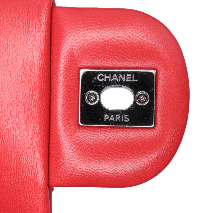 Medium Lambskin CC Crossing Flap Red - Gaby Paris