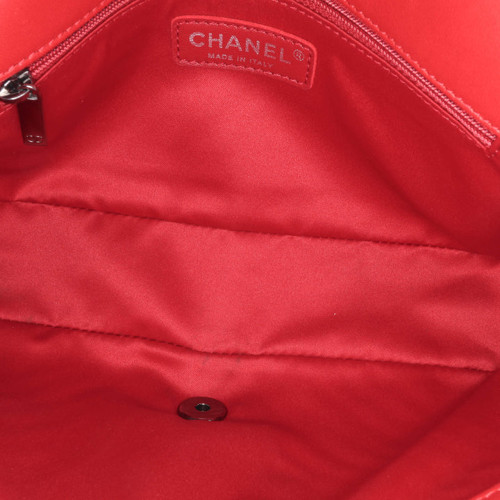 Medium Lambskin CC Crossing Flap Red - Gaby Paris